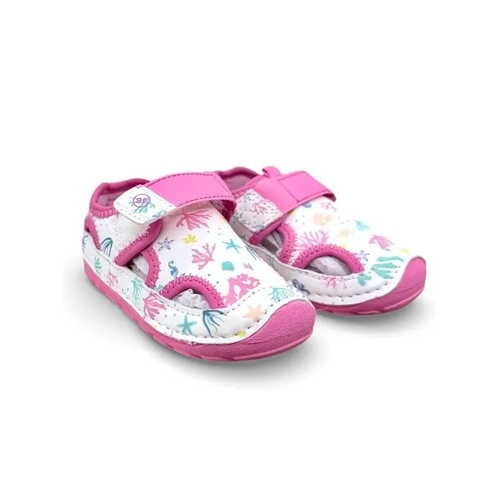 Stride Rite Soft Motion Splash Toddler Girls Sandals Size 4 Pink Water Shoes